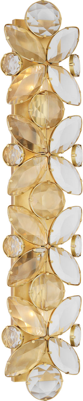 Lloyd 33" Sconce | Soft Brass | Crystal