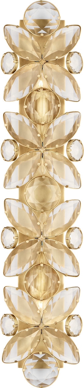Lloyd 33" Sconce | Soft Brass | Crystal