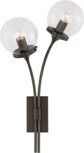 Prescott Left Sconce | Bronze | Clear Glass