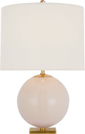 Elsie Cordless Table Lamp | Blush | Linen Shade