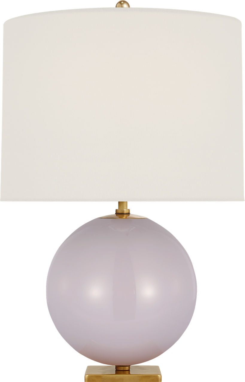 Elsie Table Lamp | Lilac | Linen Shade