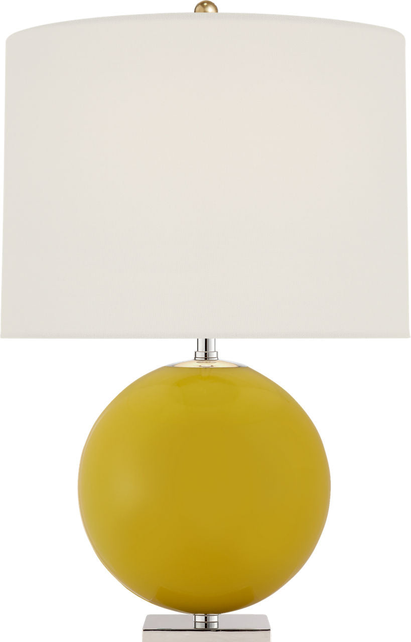Elsie Table Lamp | Yellow | Linen Shade