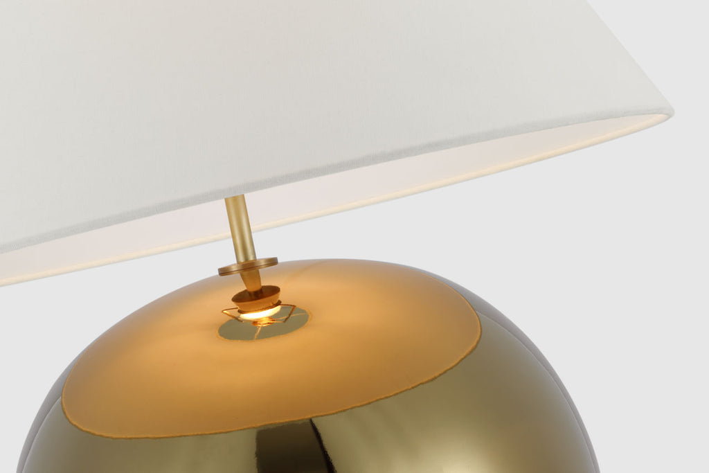 Brielle Large Table Lamp | Gold | Linen Shade