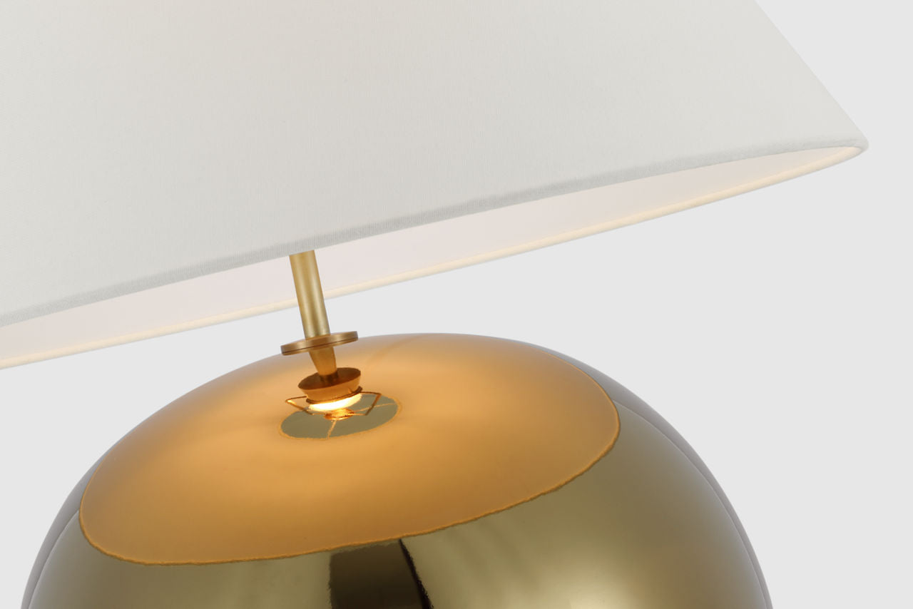 Brielle Large Table Lamp | Gold | Linen Shade