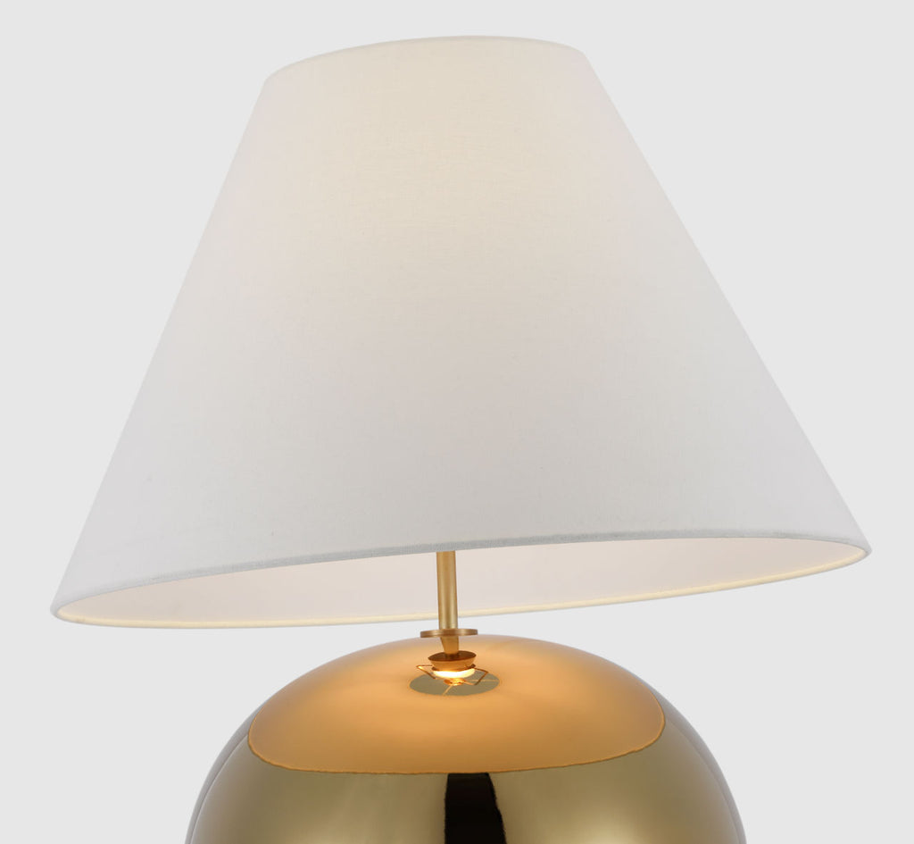 Brielle Large Table Lamp | Gold | Linen Shade