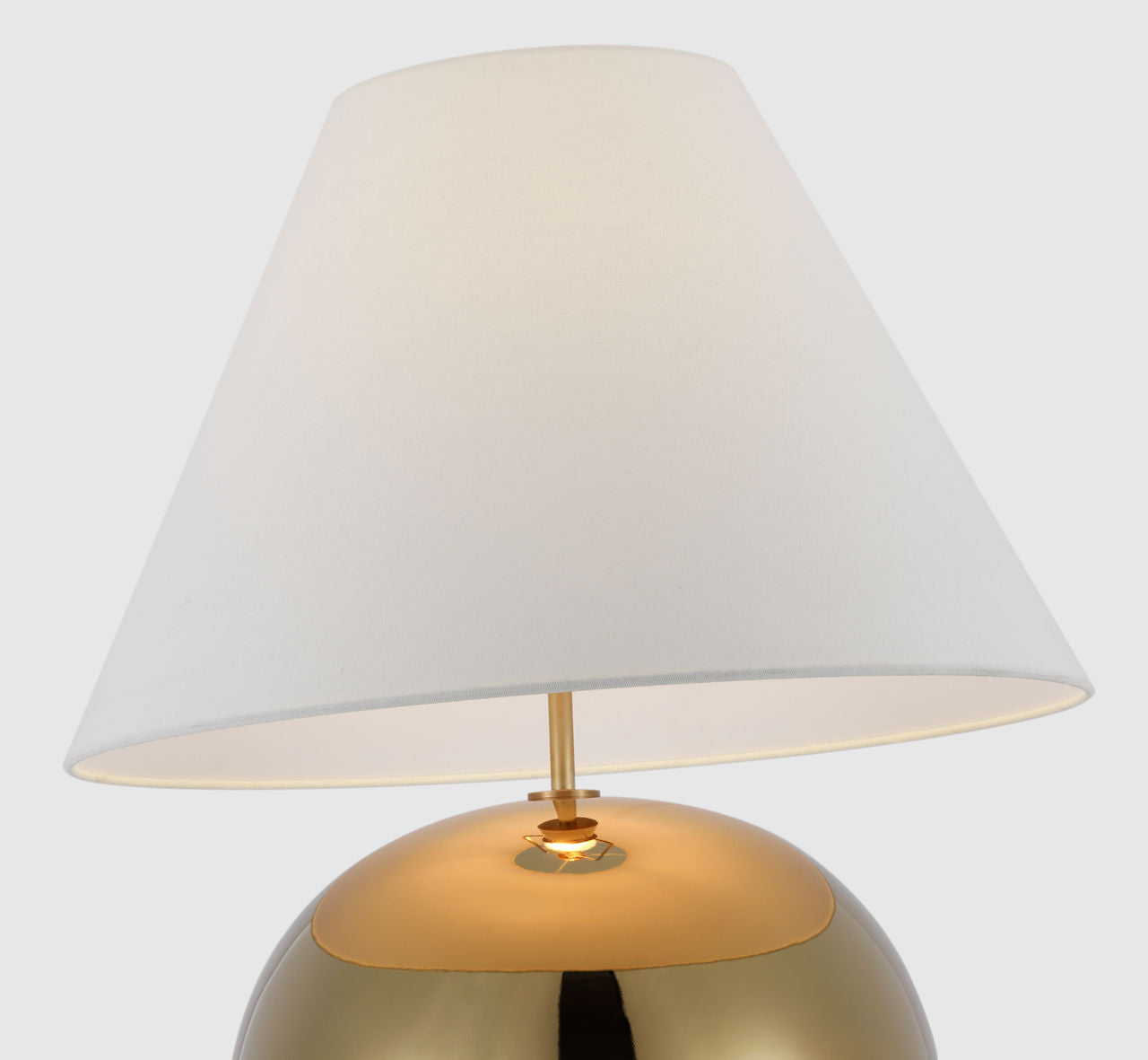 Brielle Large Table Lamp | Gold | Linen Shade