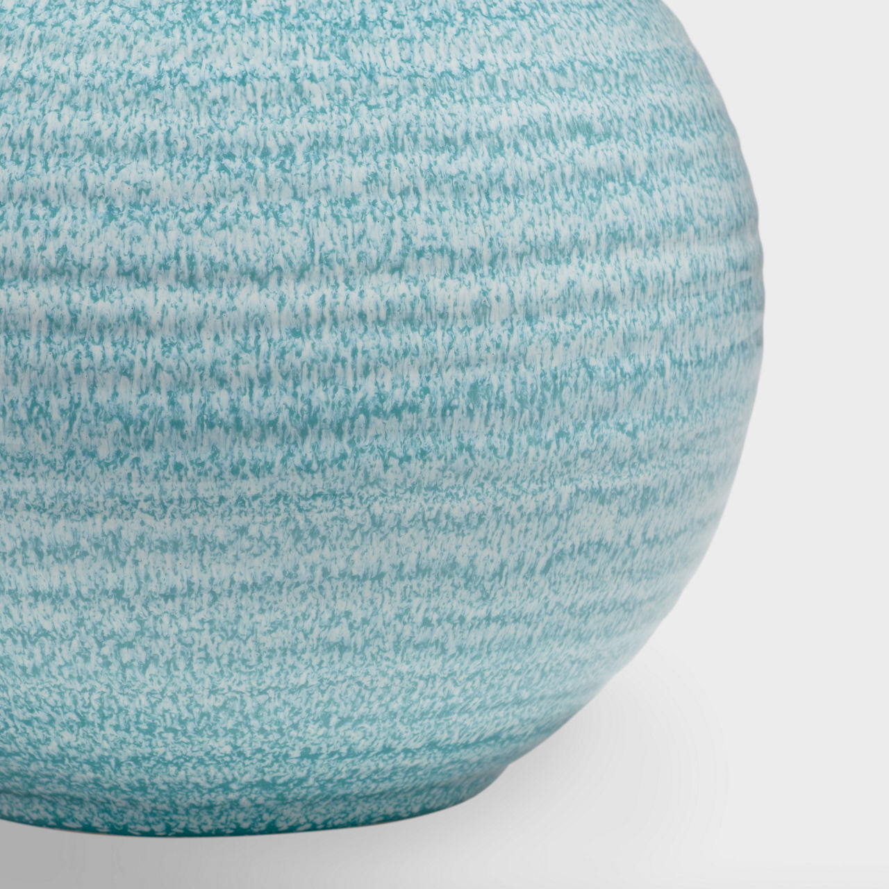 Albie Small Desk Lamp | Sandy Turquoise | Cream Linen Shade