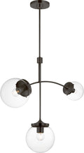 Prescott Small Chandelier | Bronze | Clear Glass