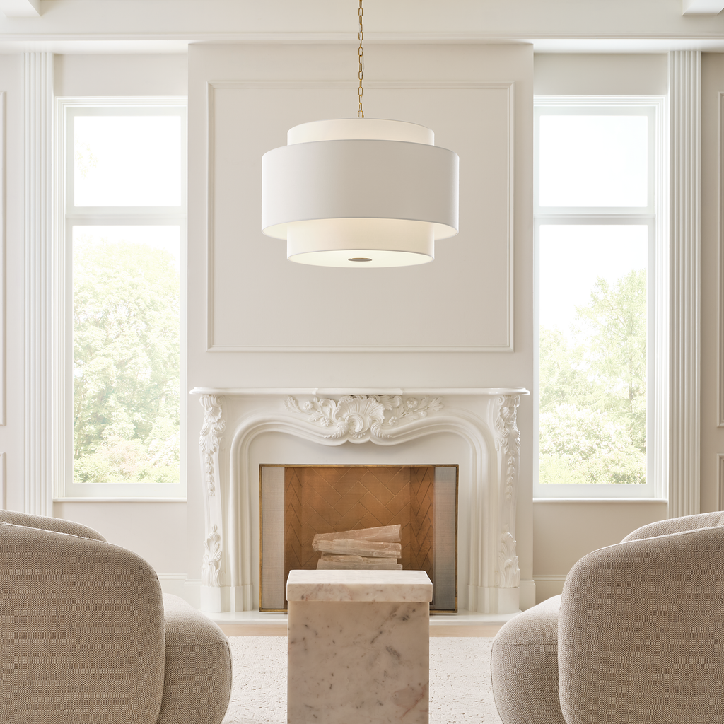 Sawyer Extra Large Hanging Shade Burnished Brass