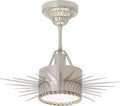 Soleil Small Semi-Flush | Polished Nickel | Frosted Glass