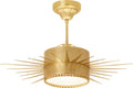Soleil Medium Semi-Flush | Hand-Rubbed Antique Brass | Frosted Glass