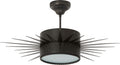 Soleil Large Semi-Flush | Bronze | Frosted Glass