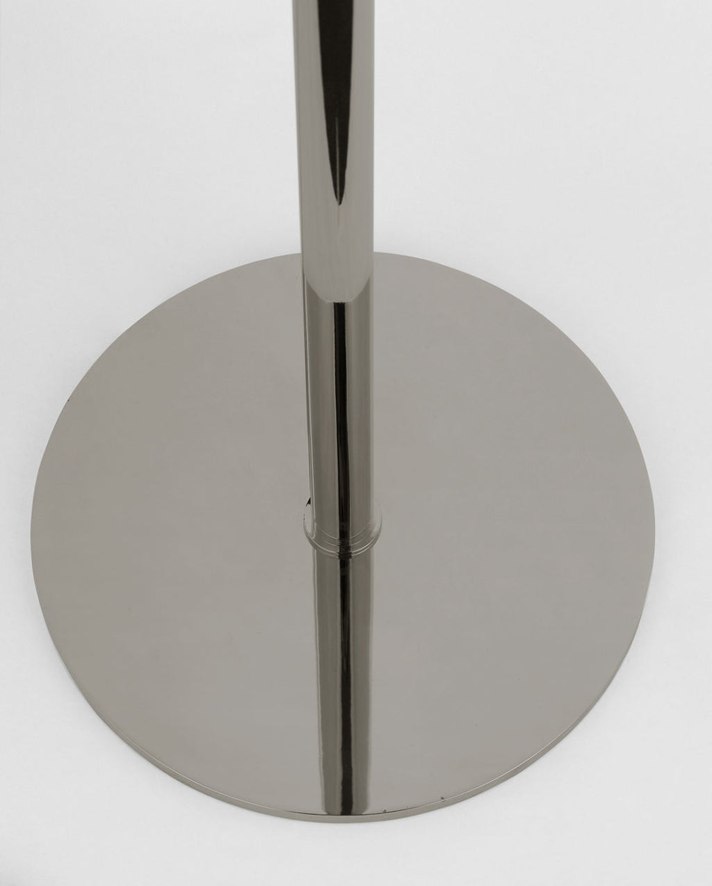 Rousseau 60" Floor Lamp | Polished Nickel | Etched Crystal