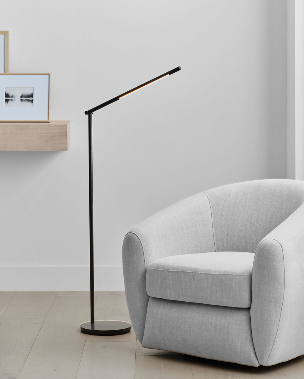 Cona Large Articulating Floor Lamp | Bronze