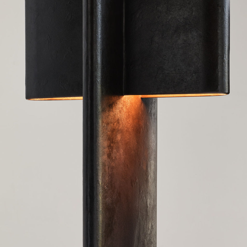 Lotura 72" Intersecting Floor Lamp | Museum Black