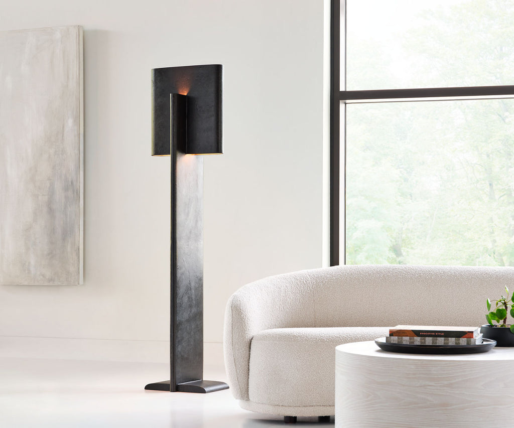 Lotura 72" Intersecting Floor Lamp | Museum Black