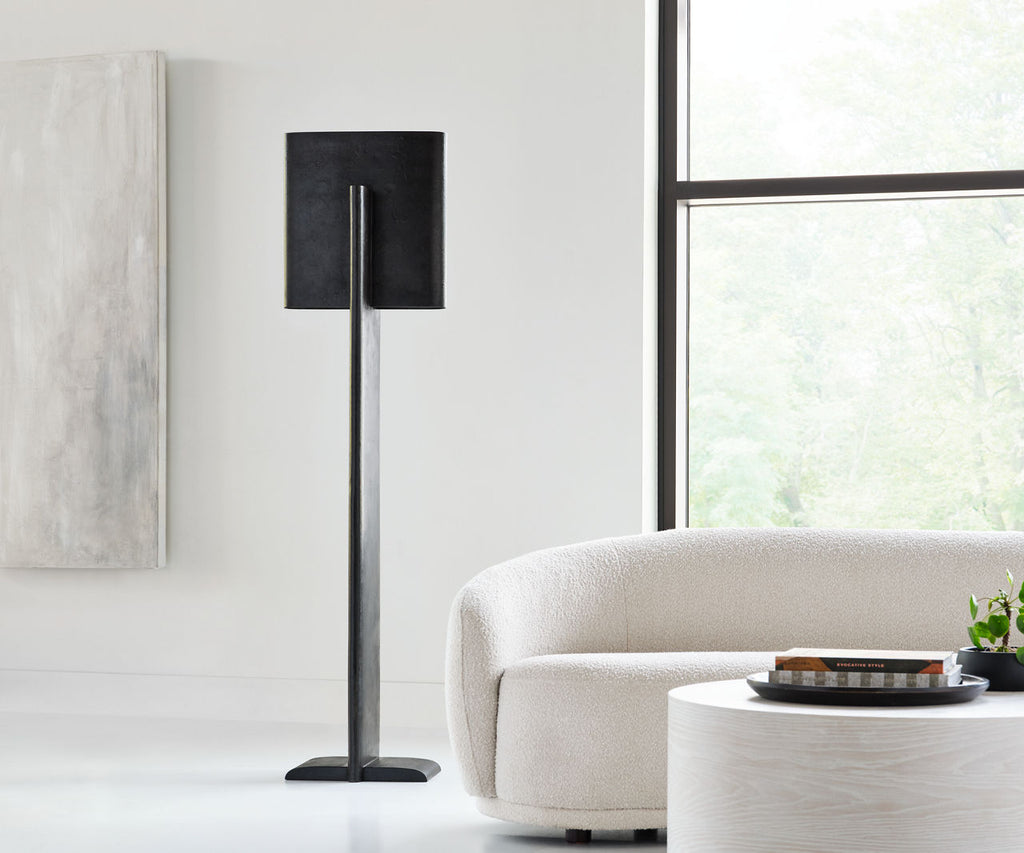 Lotura 72" Intersecting Floor Lamp | Museum Black