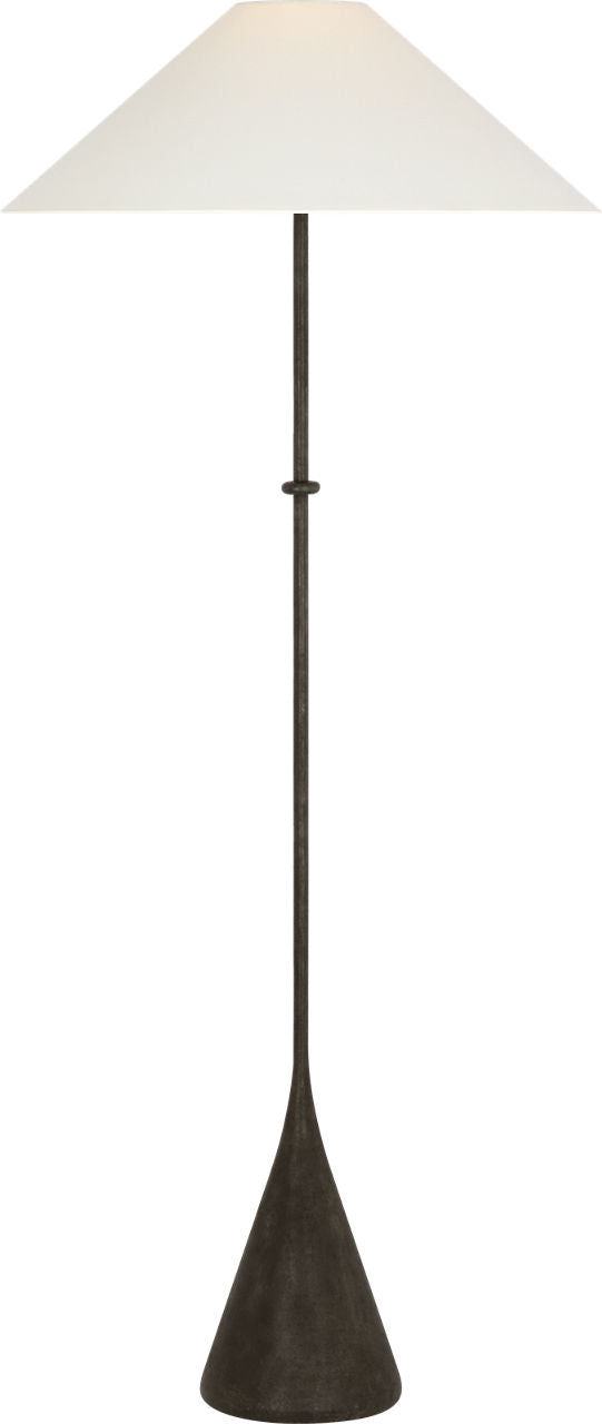 Zealous 62" Floor Lamp | Garden Bronze | Linen Shade