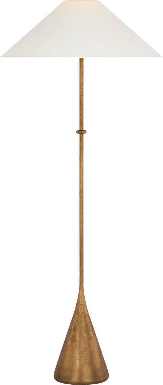 Zealous 30" Table Lamp | Museum Brass | Linen Shade