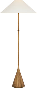 Zealous 30" Table Lamp | Museum Brass | Linen Shade