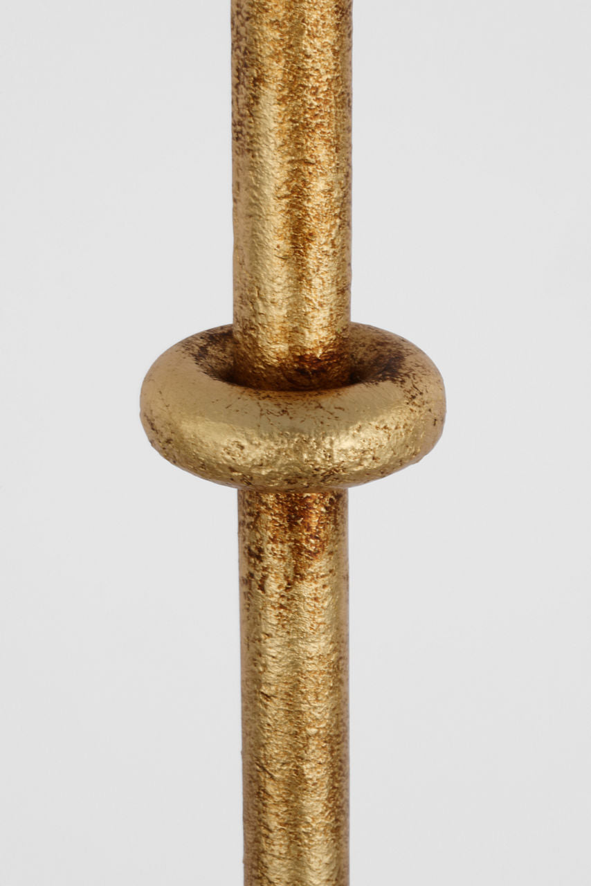 Zealous 62" Floor Lamp | Museum Gild | Linen Shade