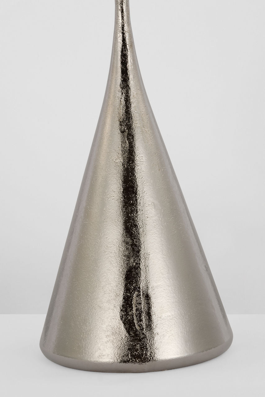 Zealous 62" Floor Lamp | Museum Nickel | Linen Shade