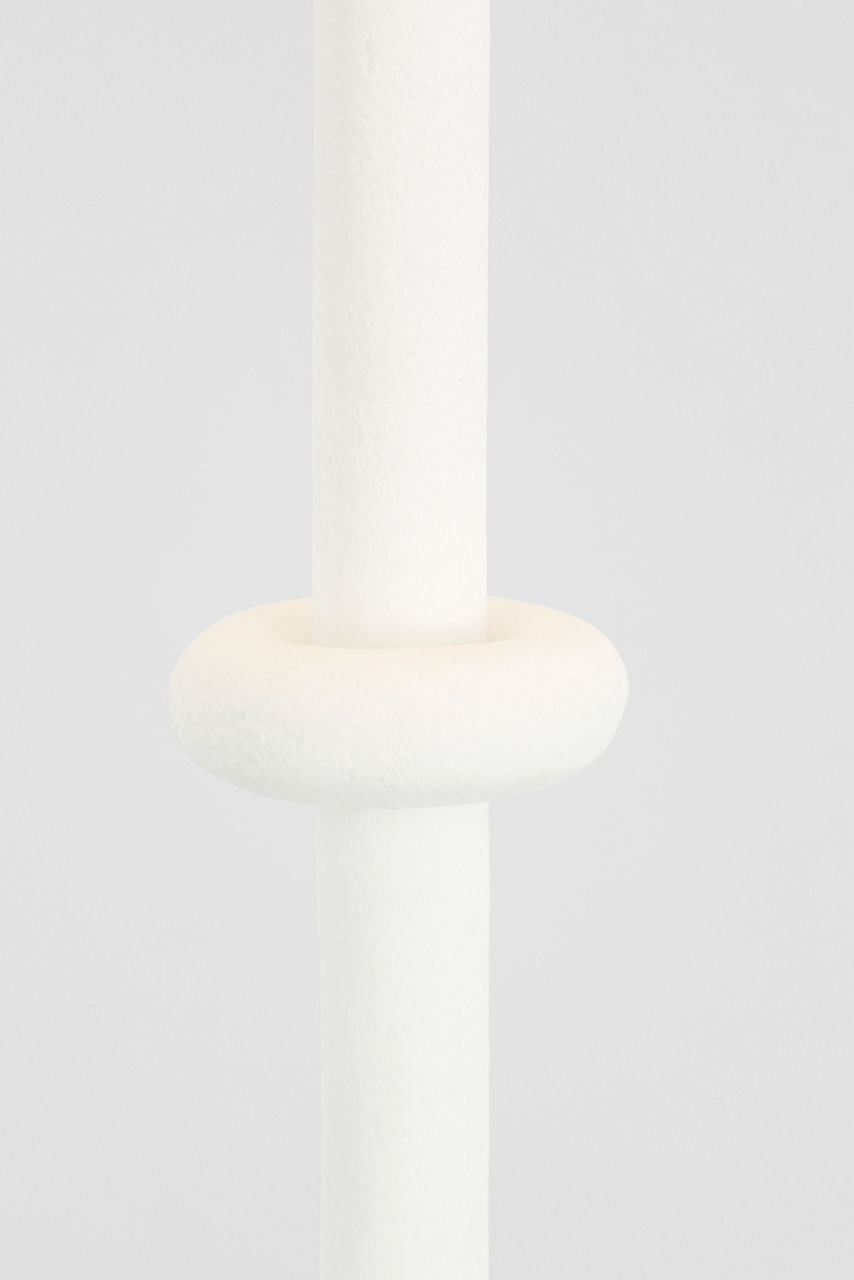 Zealous 62" Floor Lamp | Museum White | Linen Shade