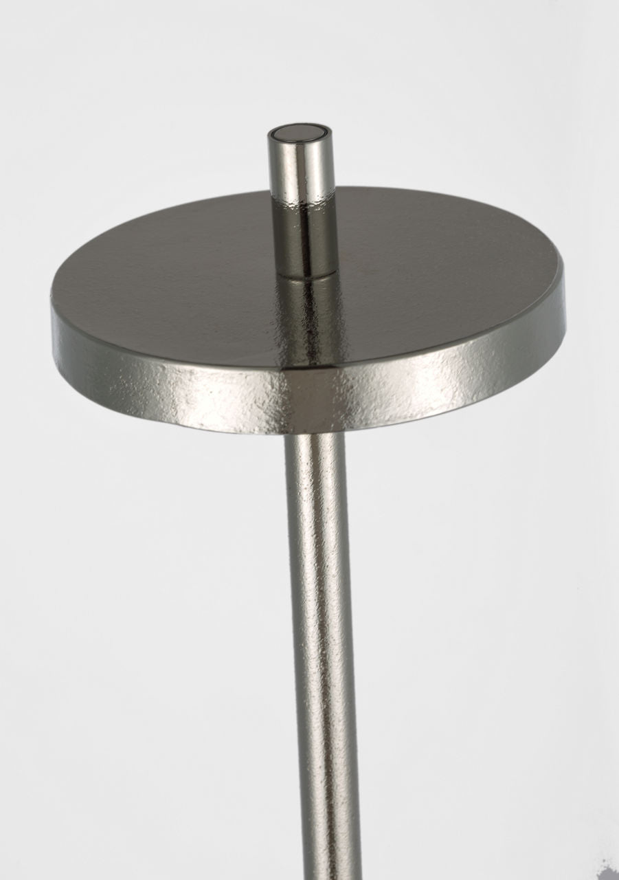 Sene 50" Rechargeable Floor Lamp | Museum Nickel