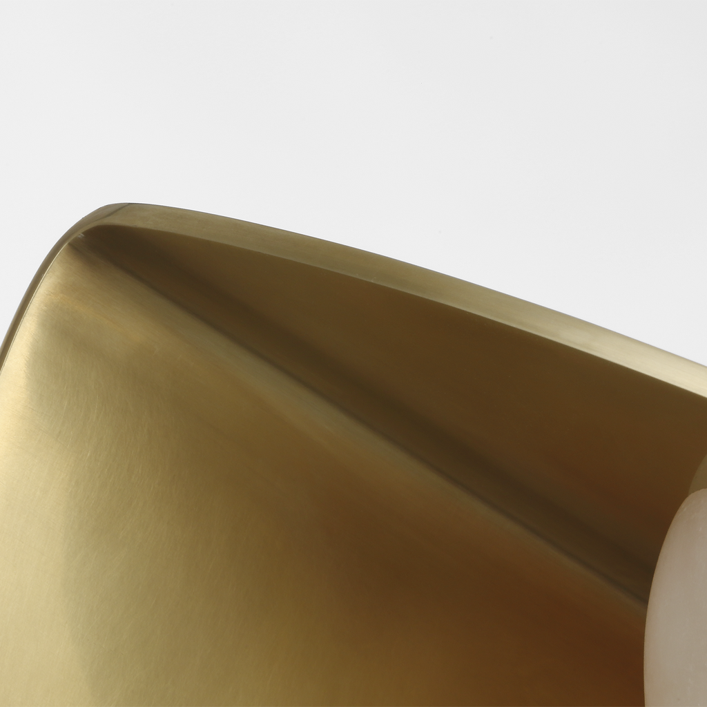 Fosse 9" Invertable Oval Sconce | Antique-Burnished Brass | Alabaster
