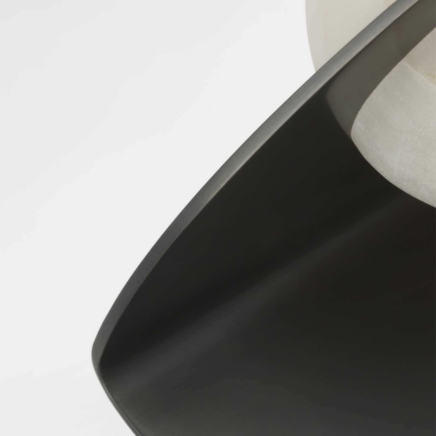 Fosse 9" Invertable Oval Sconce | Bronze | Alabaster