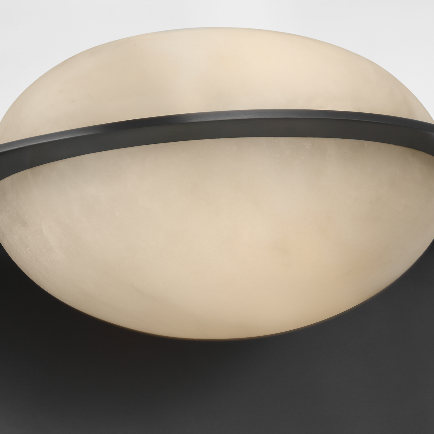 Fosse 9" Invertable Oval Sconce | Bronze | Alabaster