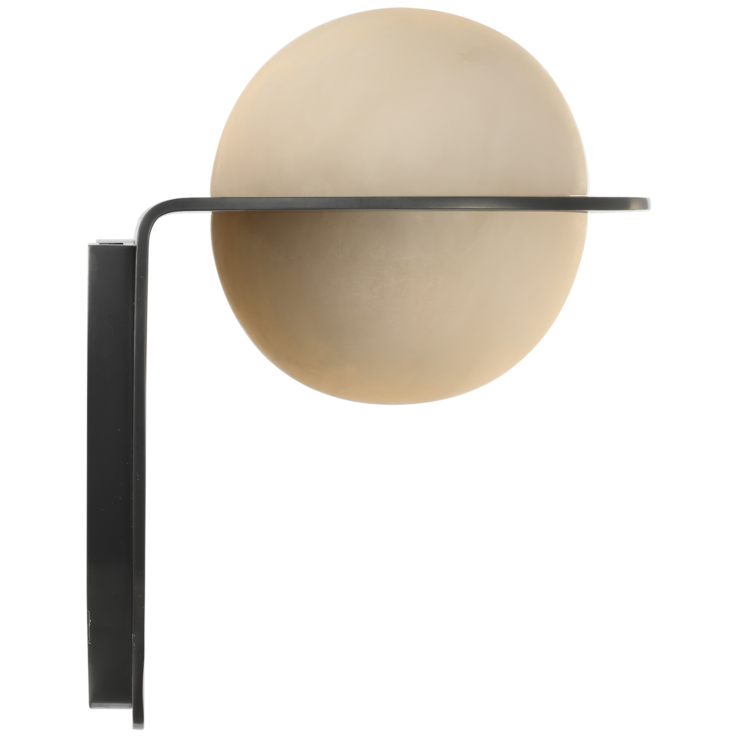 Fosse 9" Invertable Oval Sconce | Bronze | Alabaster