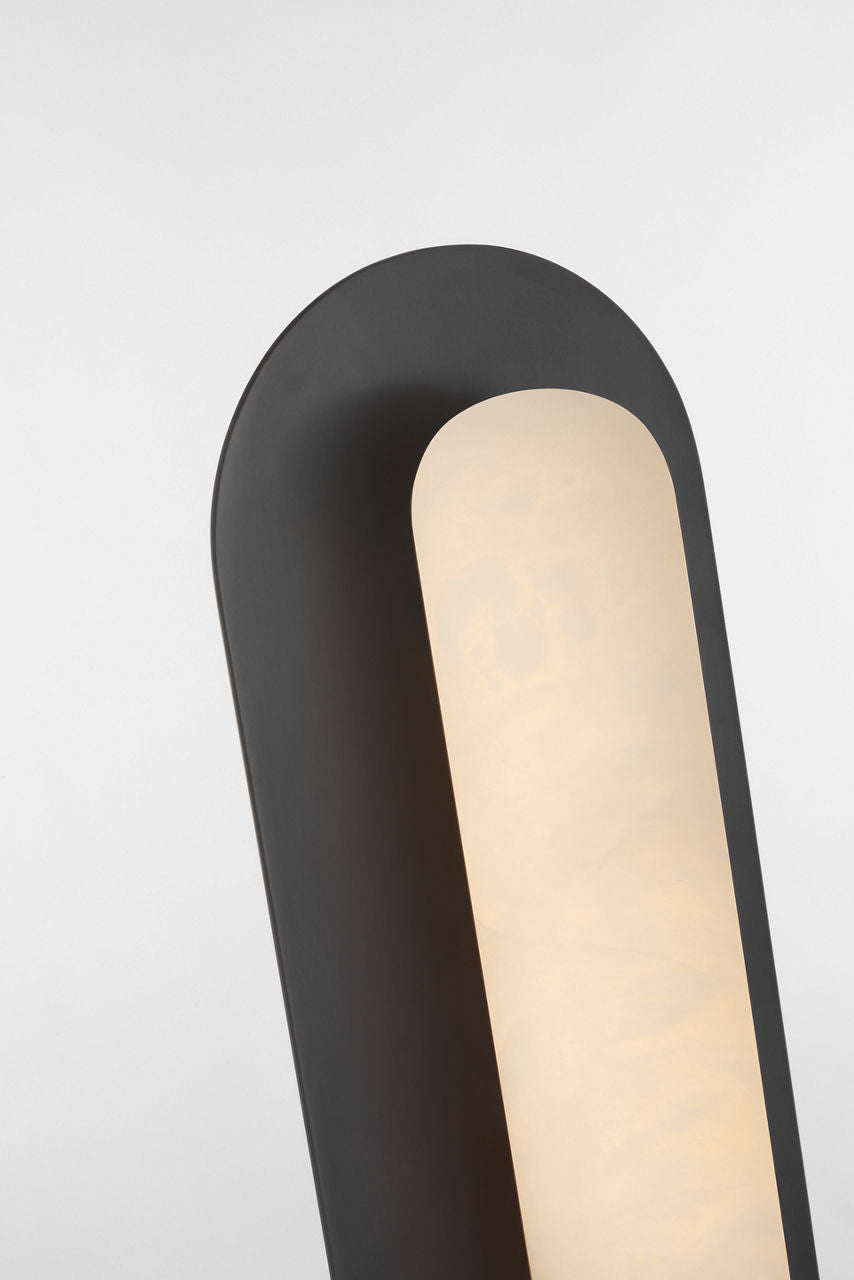 Fosse 28" Linear Tube Sconce | Bronze | Alabaster