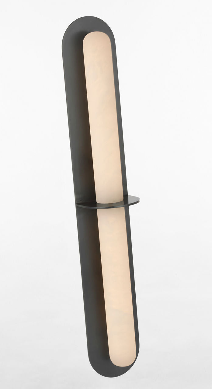 Fosse 28" Linear Tube Sconce | Bronze | Alabaster