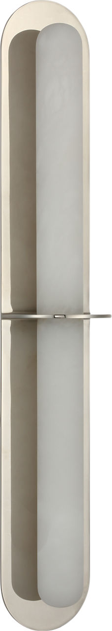 Fosse 28" Linear Tube Sconce | Polished Nickel | Alabaster