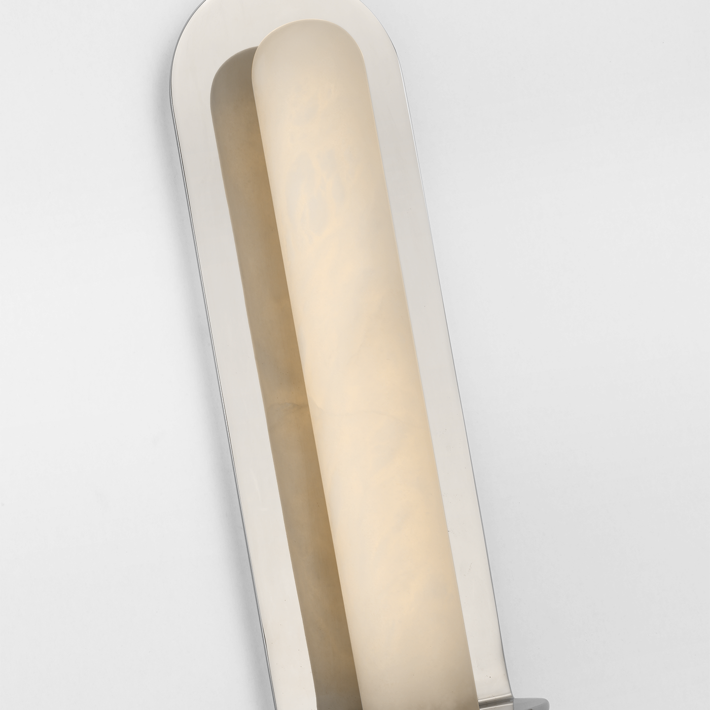Fosse 28" Linear Tube Sconce | Polished Nickel | Alabaster