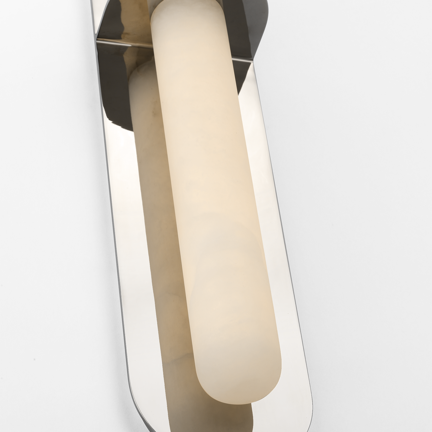 Fosse 28" Linear Tube Sconce | Polished Nickel | Alabaster