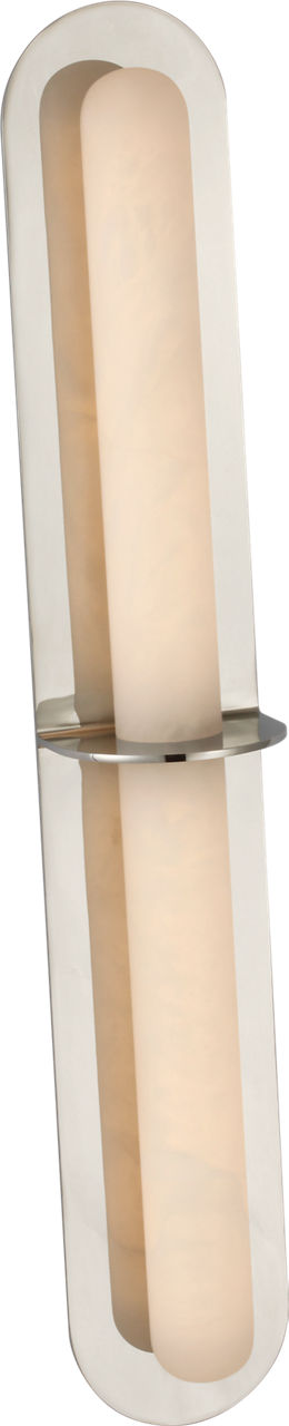 Fosse 28" Linear Tube Sconce | Polished Nickel | Alabaster