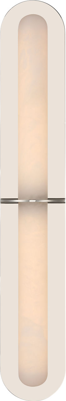 Fosse 28" Linear Tube Sconce | Polished Nickel | Alabaster