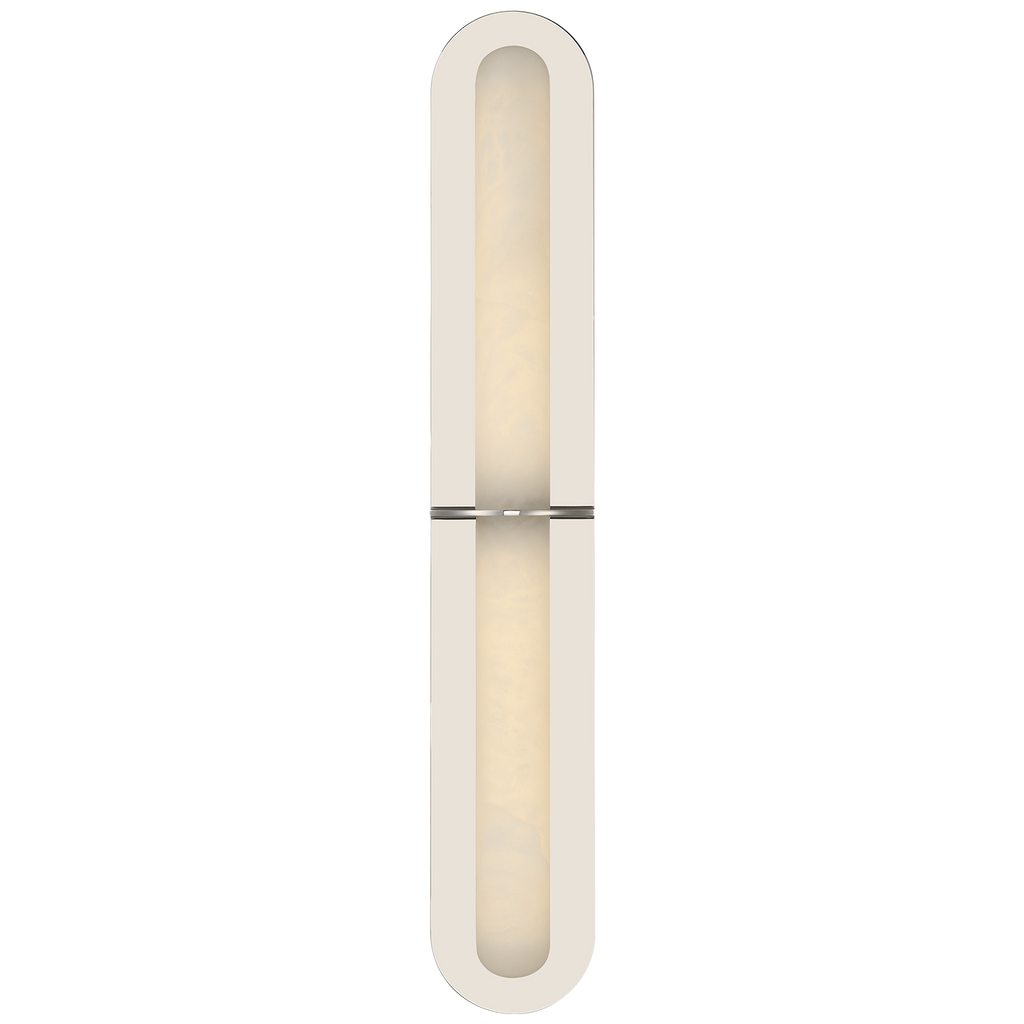 Fosse 28" Linear Tube Sconce | Polished Nickel | Alabaster