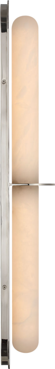 Fosse 28" Linear Tube Sconce | Polished Nickel | Alabaster