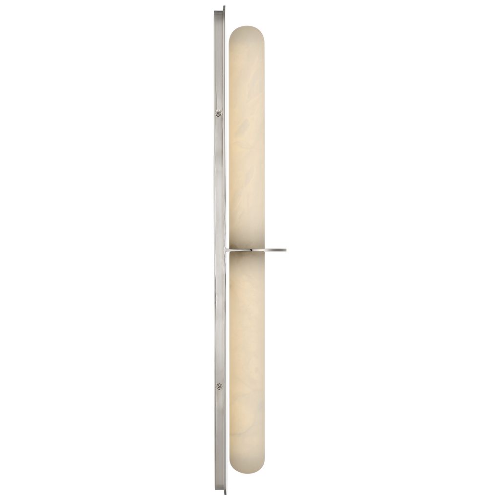 Fosse 28" Linear Tube Sconce | Polished Nickel | Alabaster