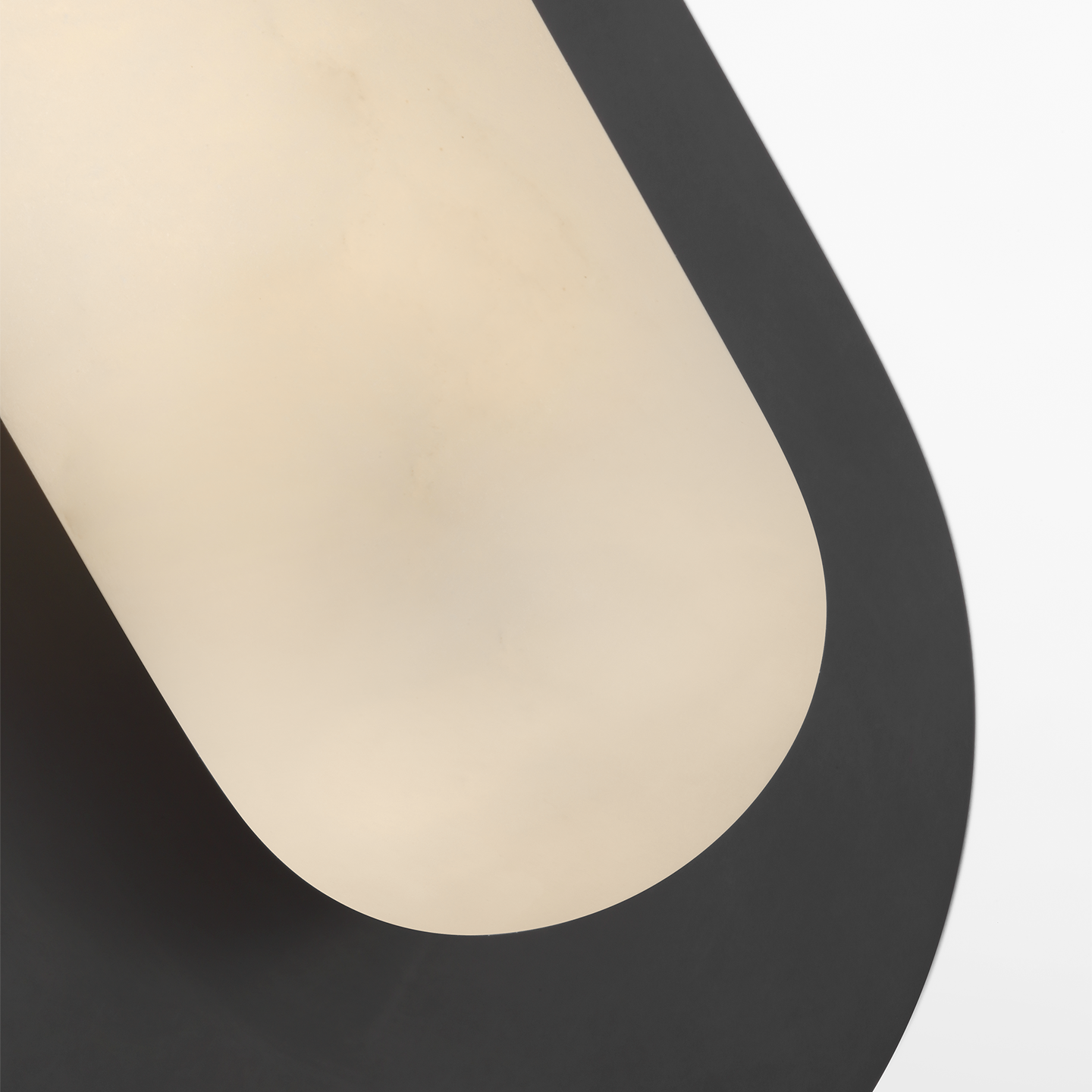 Fosse 11" Invertable Offset Oval Sconce | Bronze | Alabaster