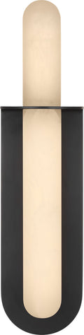Fosse 18" Invertable Offset Oval Sconce | Bronze | Alabaster