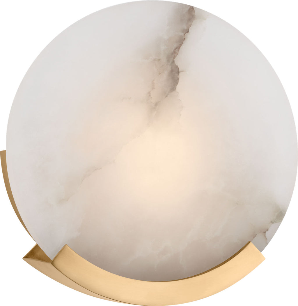 Melange Sconce | Antique-Burnished Brass | Alabaster