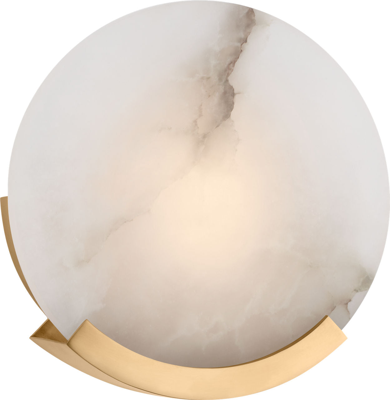 Melange Sconce | Antique-Burnished Brass | Alabaster
