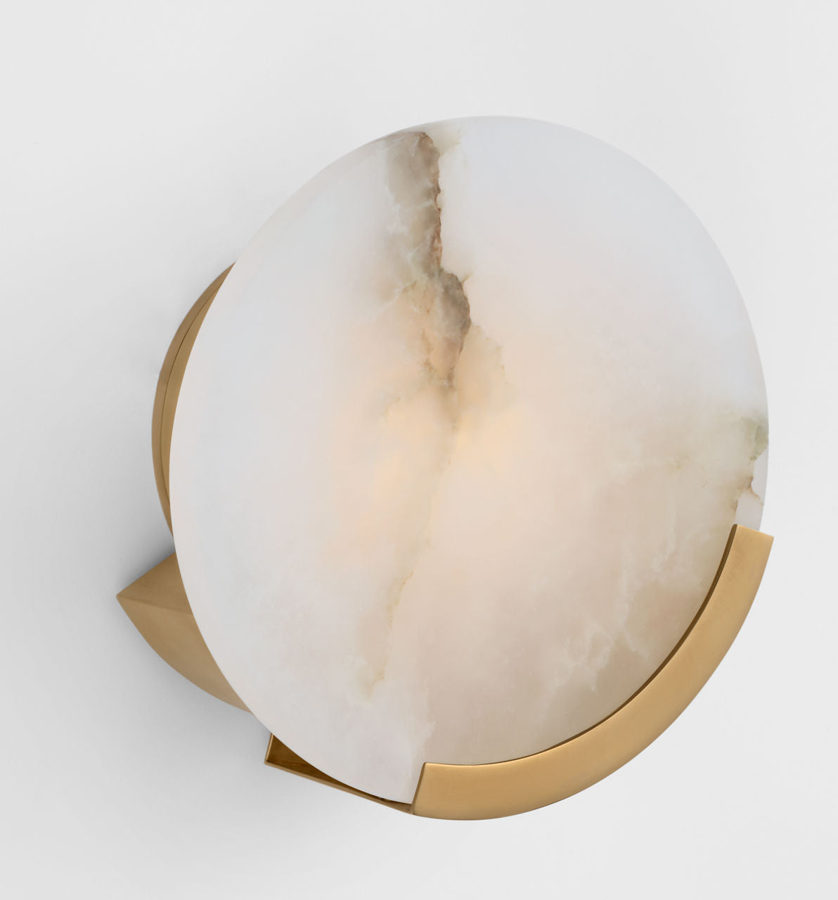 Melange Sconce | Antique-Burnished Brass | Alabaster