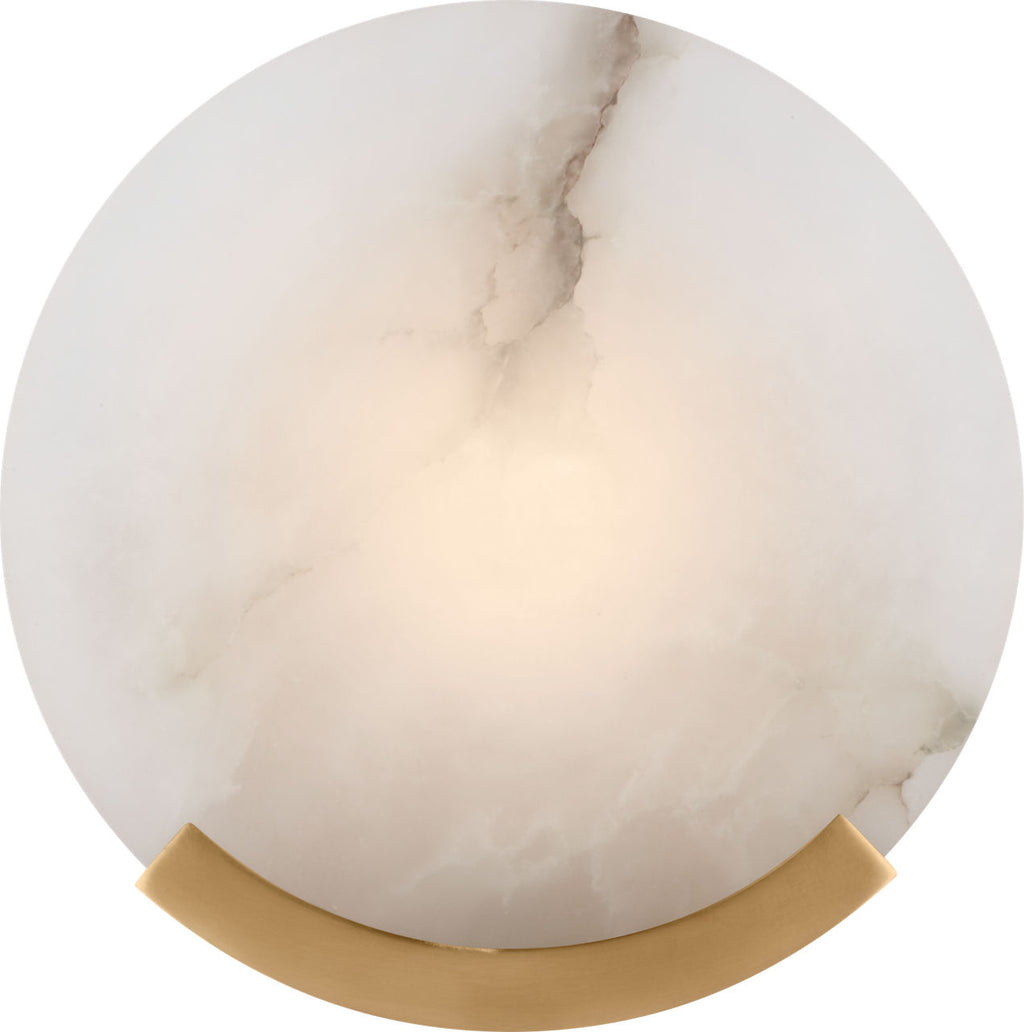 Melange Sconce | Antique-Burnished Brass | Alabaster