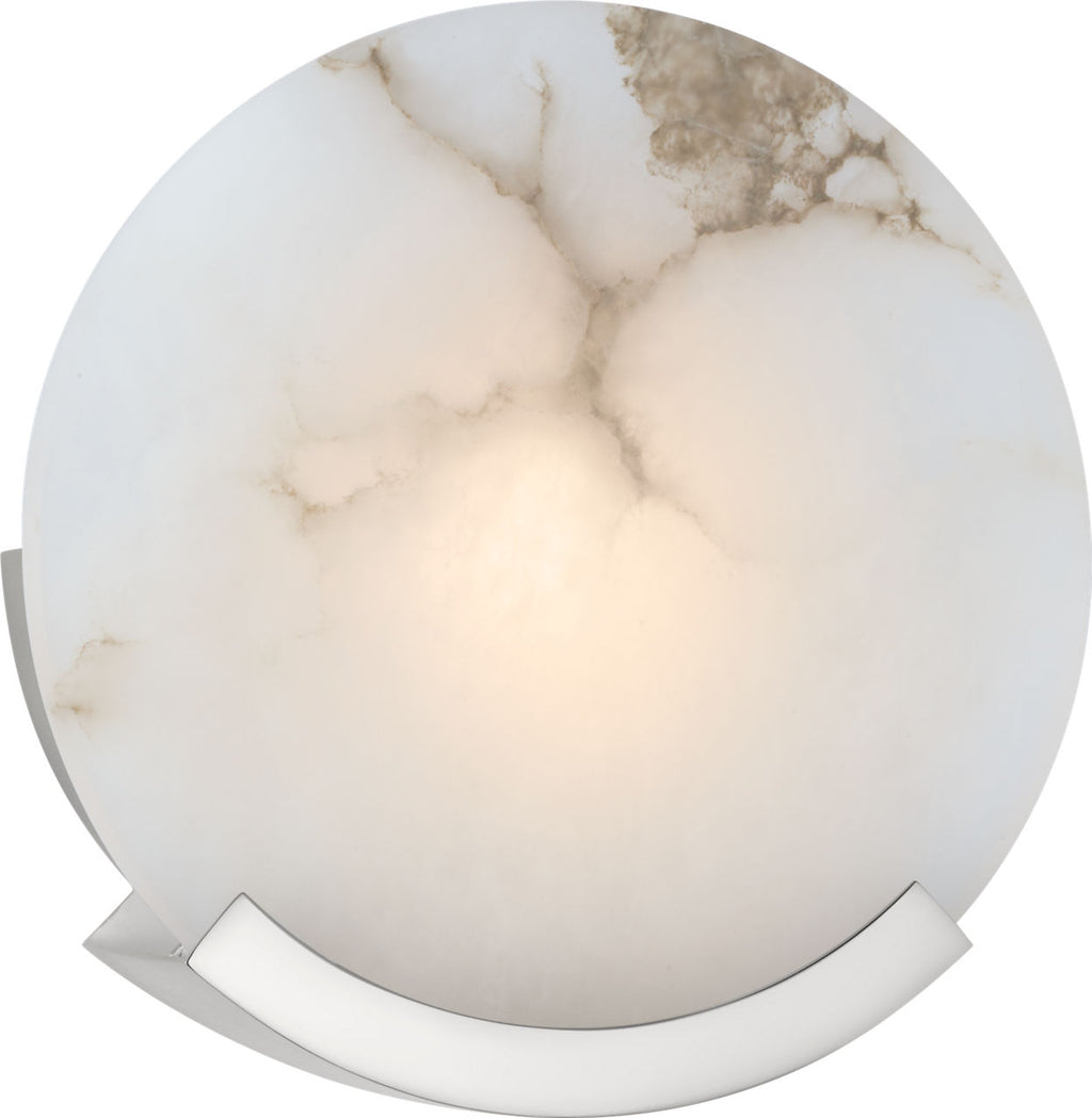 Melange Sconce | Polished Nickel | Alabaster