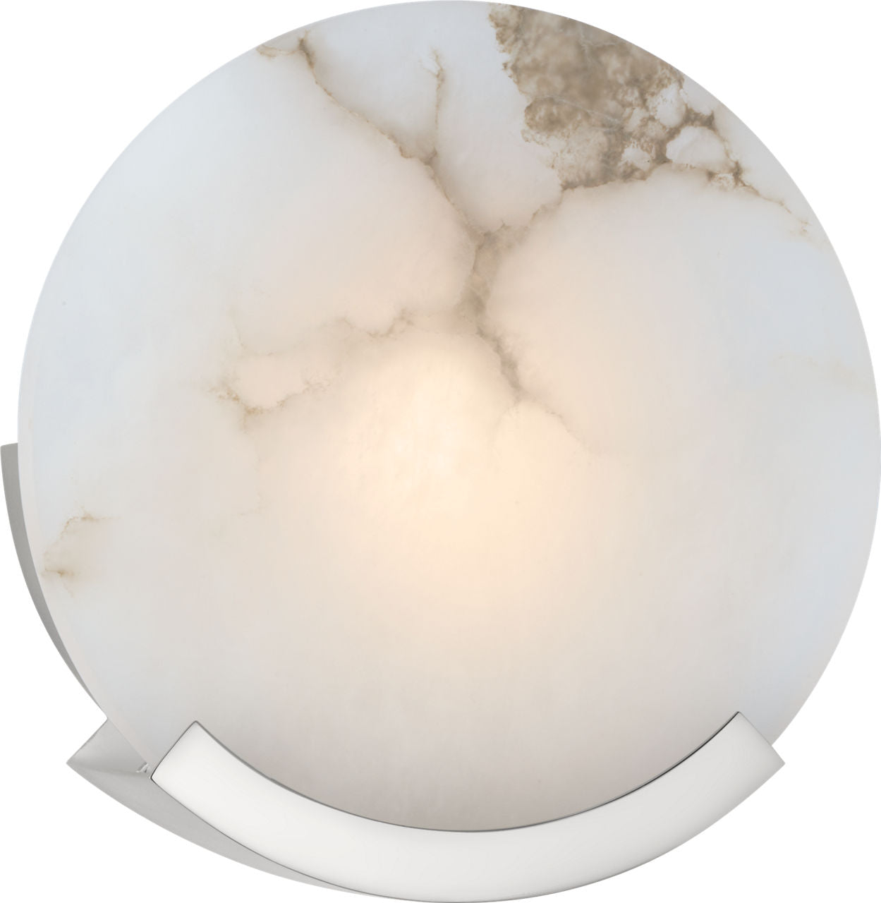Melange Sconce | Polished Nickel | Alabaster